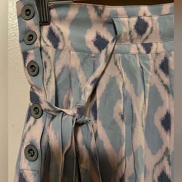 Hei Hei Pants by Anthropologie Womens Print Boho Waist Tie Tapered size 6 - Picture 4 of 9